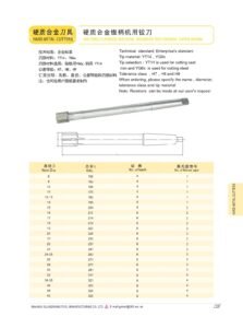 Hardmetal Mills & Reamers / 硬质合金铣刀与铰刀