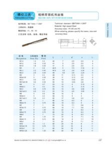 Machine Taps / 机用丝锥