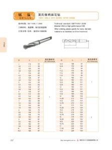 Twist Drills with Morse Taper Shank / 锥柄麻花钻