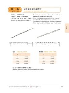 Parabolic Deep-Hole Twist Drill / 抛物线深孔麻花钻