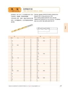 Twist Drills with Straight or Parallel Shank / 直柄麻花钻
